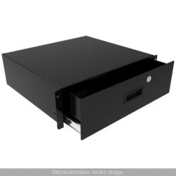 Hammond Manufacturing RDRW1900516BK1 | 3U 16"D Locking Drawer