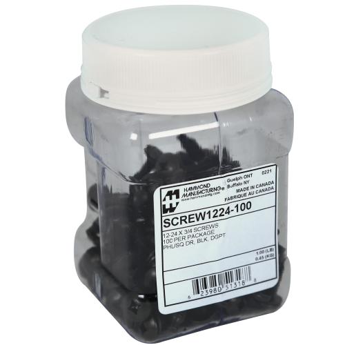 Hammond Manufacturing SCREW1224-100 | Rack Screws, 12-24, Pack of 100