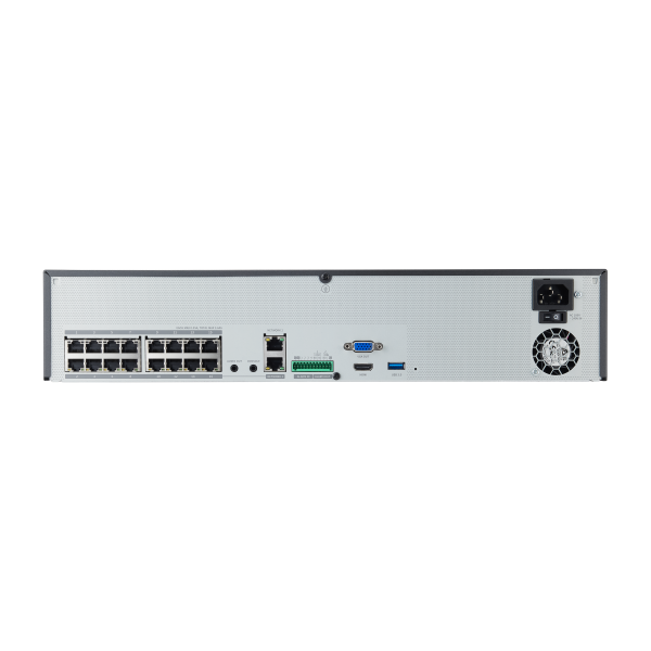Hanwha XRN-1620SB1 | 16CH 4K 140Mbps H.265 PoE+ NVR