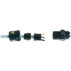 Harting 21011413333 | Harax Power Male : HaraxM20/panel feed through/4-po les PE