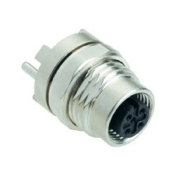 Harting 21033216410 | Han M12, Female, A-coded, straight Feed-Through, 4 poles, IP 20