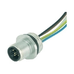 Harting 21033391301 | PCB Receptacles M8/M12: M12 Male socket with wires, 5pol, B-cod.