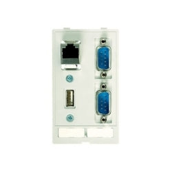 Harting 39500020117 | Han Port: Data module (RJ45;USB;2XSUB-D9, mm)