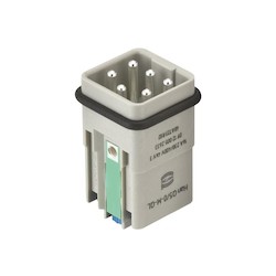 Harting 9120052634 | Han Q 5/0 Male Insert, Quick Lock, 16A, 23–16 AWG