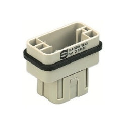 Harting 9120083001 | Han Q Male Insert: Han Q 8/0 Male Insert Crimp Term