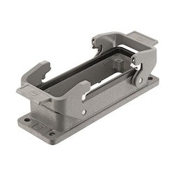 Harting 9300241301 | Han?24B Bulkhead Housing, Double Lever, IP67