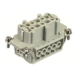 Harting 9330102701 | Han E Female Insert: Han E 10 Position F Insert Screw