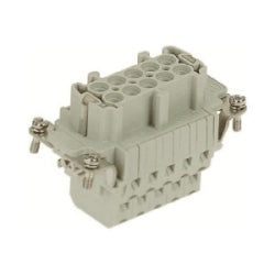 Harting 9330102772 | Han E Female Insert: Han ESS 10 Position F Insert Double Cage CLA