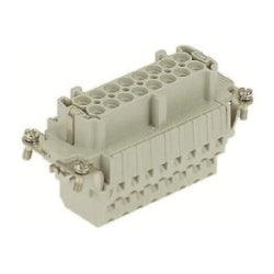 Harting 9330162772 | Han E Female Insert: Han ESS 16 Position F Insert Double Cage CLA