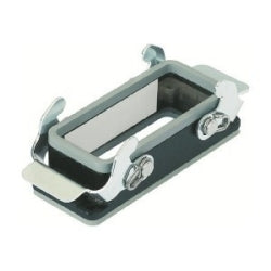 Harting 9370240301 | Han M Housings: Han M Bulkhead Housing Black