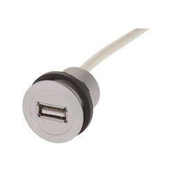 Harting 9454521920 | Har?port USB?2.0 A?A Coupler with 0.5?m Cable, Silver