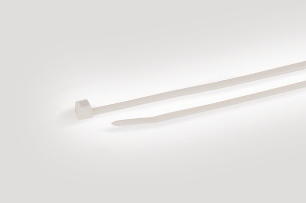 HellermannTyton 111-00815 | High-Temp Cable Tie, 8" Long, 50Lb Tensile Strength, Pa46, Natural, 100/Pkg