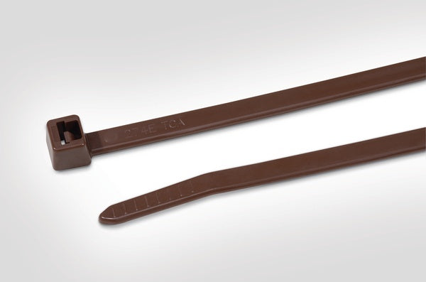 HellermannTyton 111-00966 | Heavy Duty Cable Tie, 15" Long, Ul Rated, 175Lb Tensile Strength, Pa46, Brown, 25/Pkg