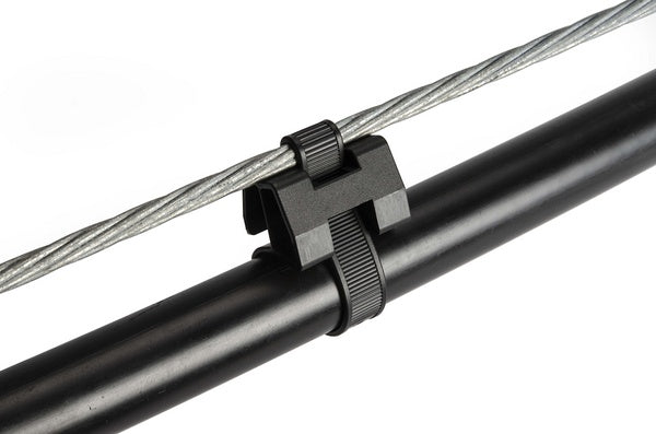 HellermannTyton 111-01671 | Aerial Support Tie, 12.4" Long, PA66HIRHSUV, Black, 500/bag