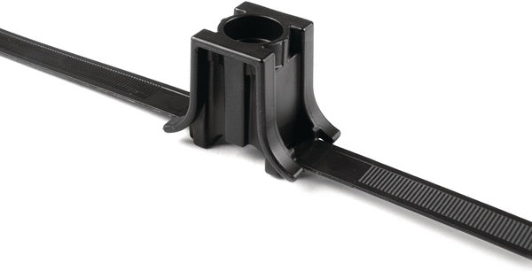 HellermannTyton 117-00012 | Stand Off Dual Clamp Tie, 20.10" Long, .31" Stud Dia, PA66HIRHSUV, Black, 250/pkg