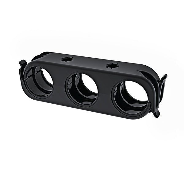 HellermannTyton 133-00998 | Hc Clamp Bundle Separator, Three Hole, Pa66Gfhirhs, Black, 500/Pkg