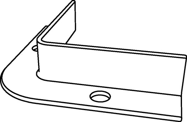 HellermannTyton 133-01477 | Mini-Channel, 2.50" Long, 90-Degree Angle, Large, PPT20, Black, 1600/pkg