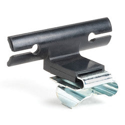 HellermannTyton 133-04243 | Edge Clip and Tape Clip, Panel Thickness .06" - .11 ", 1.43" Long, PA66HIRHSUV, Black, 4000/ctn