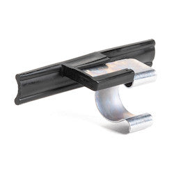 HellermannTyton 133-04368 | Tape Clip and Bundle Clip, Panel Thickness .08" - .11 ", PP, Black, 2000/ctn