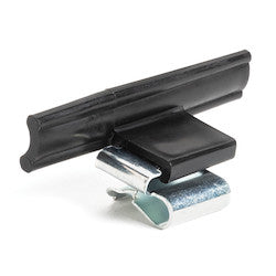 HellermannTyton 133-04383 | Edge Clip and Tape Clip, Panel Thickness .06" - .11 ", 1.78" Long, PP, Black, 3000/ctn
