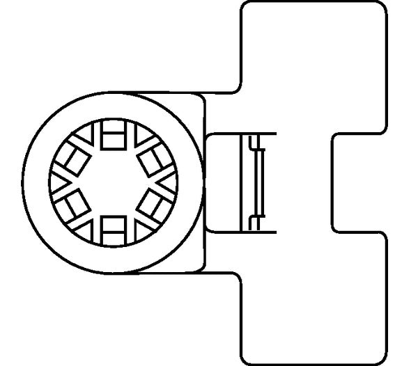 HellermannTyton 150-21299 | T50ROSSBS5 BLK HS