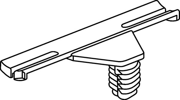 HellermannTyton 151-00074 | Standoff Bundling Clip, 2.2" Long, Panel Thickness .02"-.03", PA66HIRHS, Black, 500/box