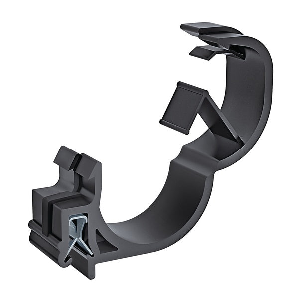 HellermannTyton 151-00161 | Edge Clip, EC27, Panel Thickness 0.04 - 0.12", PA66HIRHS, Black, 500/pkg