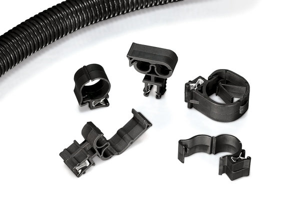 HellermannTyton 151-00161 | Edge Clip, EC27, Panel Thickness 0.04 - 0.12", PA66HIRHS, Black, 500/pkg