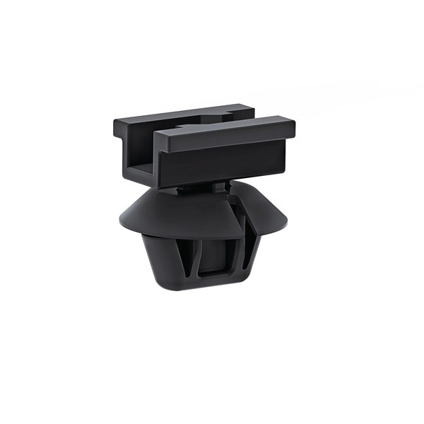 HellermannTyton 151-00194 | Conn. Clip With Oval Arrowhead, 0.8-2.0Mm Panel Thick, 7.0X12.0Mm Hole Dia, Pa66Hirhs, Black, 500/Pkg