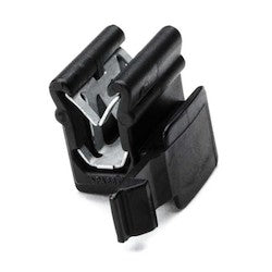 HellermannTyton 151-00430 | Connector Clip, Panel Thickness 1.5-4.0 mm, PA66HIRHS, Black, 500/Pack