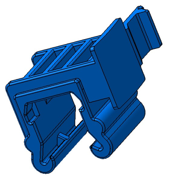HellermannTyton 151-00499 | Connector Clip, Panel Thickness 3.0-6.0Mm, Pa66Hirhs, Black, 500/Pkg