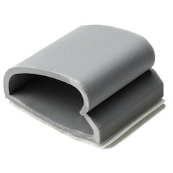HellermannTyton 151-00667 | WAC Adhesive Cable Clamp, 0.75" Max Bundle Dia., PVC, Gray, 500/Pack