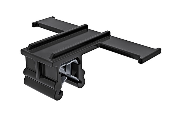 HellermannTyton 151-01206 | Edge Clip and Tape Clip, Panel Thickness 3.0-6.0mm, 1.97" Long, PA66HIRHS, Black, 5000/box