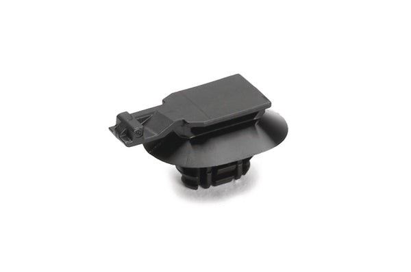 HellermannTyton 151-01286 | Connector Clip w/Oval Fir Tree, 0.51 - 6.75 mm Panel Thickness, Hole Dia. 6.2-13.0mm, PA66HIRHS, Black, 4000/ctn