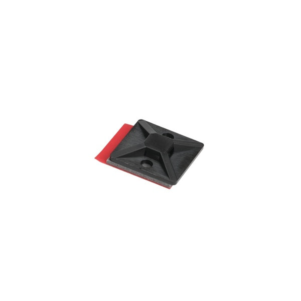 HellermannTyton 151-01629 | High Heat High Bond Acrylic Adh Base, 0.75" X 0.75", Use T18-T30 Tie, Pa66Hirhsuv, Black, 100/Pkg