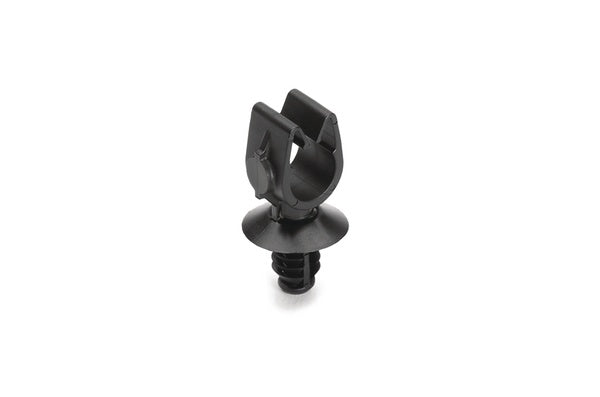 HellermannTyton 151-01740 | MOC Clip, 9 mm, with 6.5mm Fir Tree, PA66HIRHSUV, Black, 1000/ctn