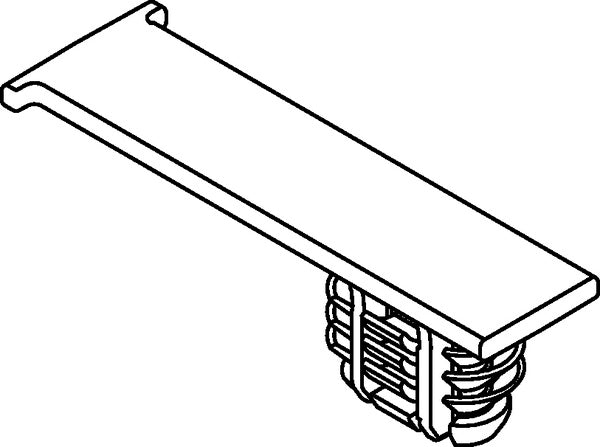 HellermannTyton 151-01884 | Bundling Clip w/Oval Fir Tree, 1.52" L, 0.02 - 0.10" Panel Thickness, PA66HIRHS, Natural, 8000/ctn