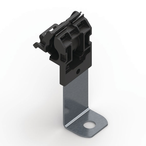 HellermannTyton 151-01939 | Ratchet P-Clamp, .24"-.54" Bundle Dia, 90 Long, .26" Hole Dia, PA66HIRHSUV/SS304, Black, 200/ctn