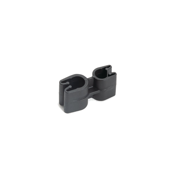 HellermannTyton 151-02451 | Tube and Pipe Clip 1x4 and 1x5mm Diameter, PA66HIRHSUV, Black, 10,000/ctn