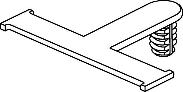 HellermannTyton 151-02457 | Standoff Bundling Clip, 2.36" Long, Panel Thickness 0.02-0.23", PA66HIRHS, Black, 5,000/carton