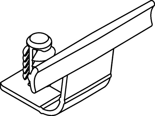 HellermannTyton 151-02741 | Standoff Bundling Clip, 1.6" Long, Panel Thickness 0.6-.6.1 mm, PA66HIRHSUV, Black, 2,000/carton