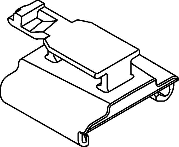 HellermannTyton 151-02749 | USCAR Connector Clip Adapter, 23 to 11mm, POM, Natural, 4500/ctn