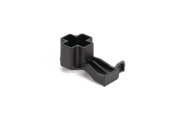 HellermannTyton 151-02802 | Offset Stud Mnt Conn Clip, 28mm offset, M10 thread Stud, 7mm Conn Clip, PA66HIRHSUV, Black, 2000/ctn