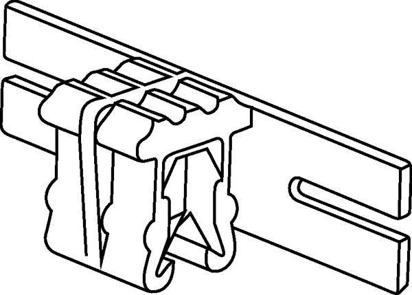 HellermannTyton 151-03402 | Edge Clip And Tape Clip, Ec16, Panel Thickness 0.04" - 0.12", 1.6" Long, Pa66Hirhs, Black, 500/Pkg