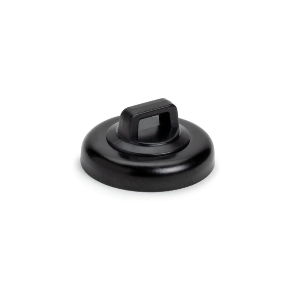 HellermannTyton 151-04024 | Magnetic Cable Tie Mount, Large, 0.91" Dia, Neodymium Magnet/POM/ST, 15lb Pull Force, Black, 100/bg
