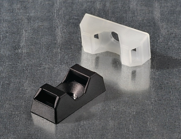 HellermannTyton 151-10930 | Q Tie Mount, M4 Screw, 0.83" X 0.38" X 0.26", For Q18–Q50 Ties, Pa66, Black, 100/Bg