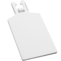 HellermannTyton 151-10951 | Q Tag, 3.9" x 1.7", For Q18 thru Q50 ties, PA66, White, 50/bag