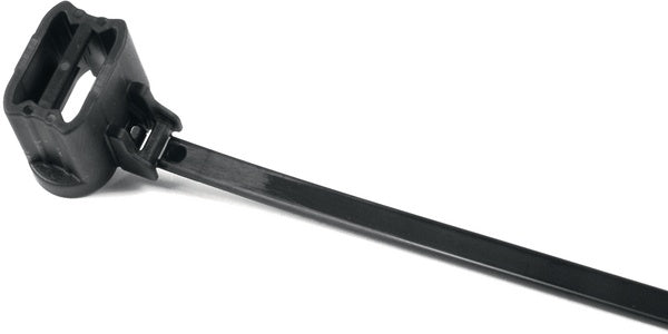 HellermannTyton 155-05400 | 1-Pc Cable Tie/Oval Stud Mount, Designed For 5.0 Mm Stud, 6.0" Long, Pa66Hs, Black, 500/Pkg