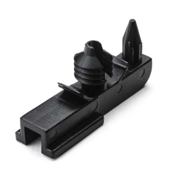 HellermannTyton 155-36002 | Connector Clip with Fir Tree, 0.6-3.0 mm Panel Thickness, 6.5-7.0 mm Hole Dia., Black, 1000/Pack