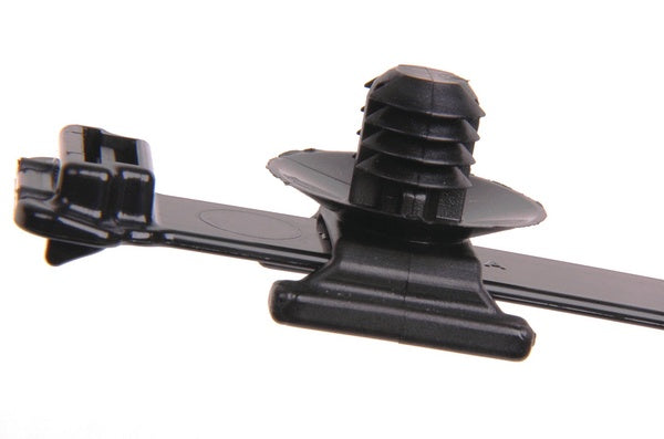 HellermannTyton 156-00068 | Heavy Duty Cable Tie/Fir Tree Mount, 9" x .5", .04"-.26" Panel Thickness, PA66HIRHSUV, Black,100/pkg